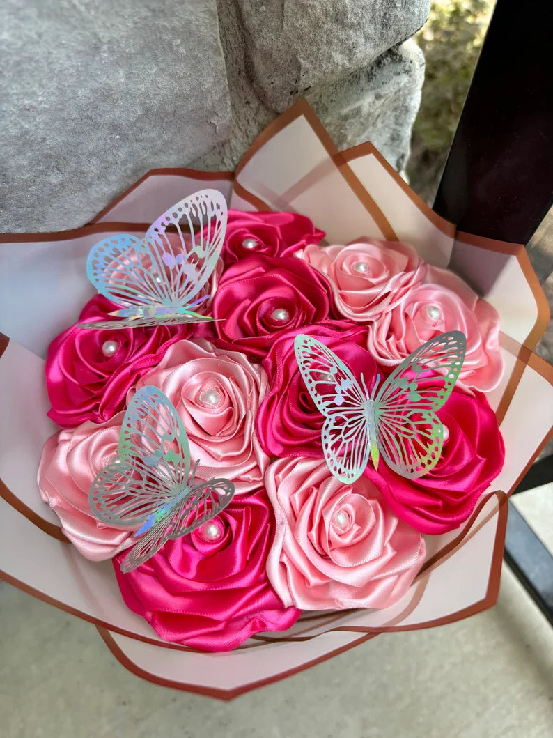eternal-rose-bouquet-handmade-from-satin-ribbon-valentines-couples-gift-1st-anniversary-gift