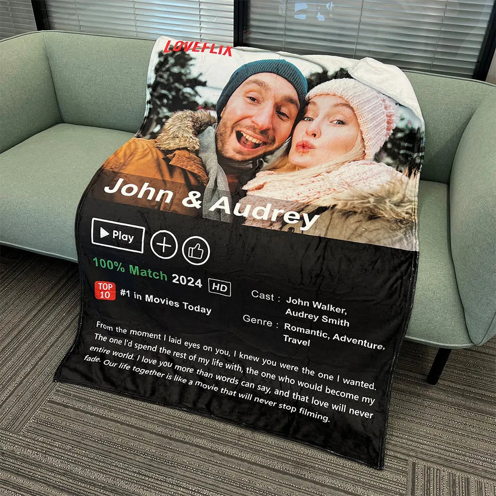 custom-loveflix-movie-photo-blanket-with-your-love-story