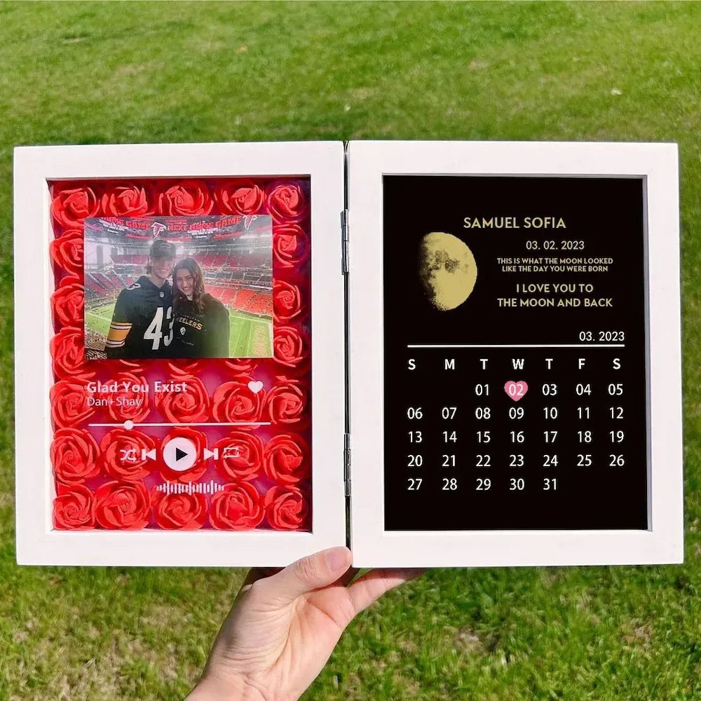 square-with-song-custom-flowers-frame-with-real-moon-phase-anniversary-calendar
