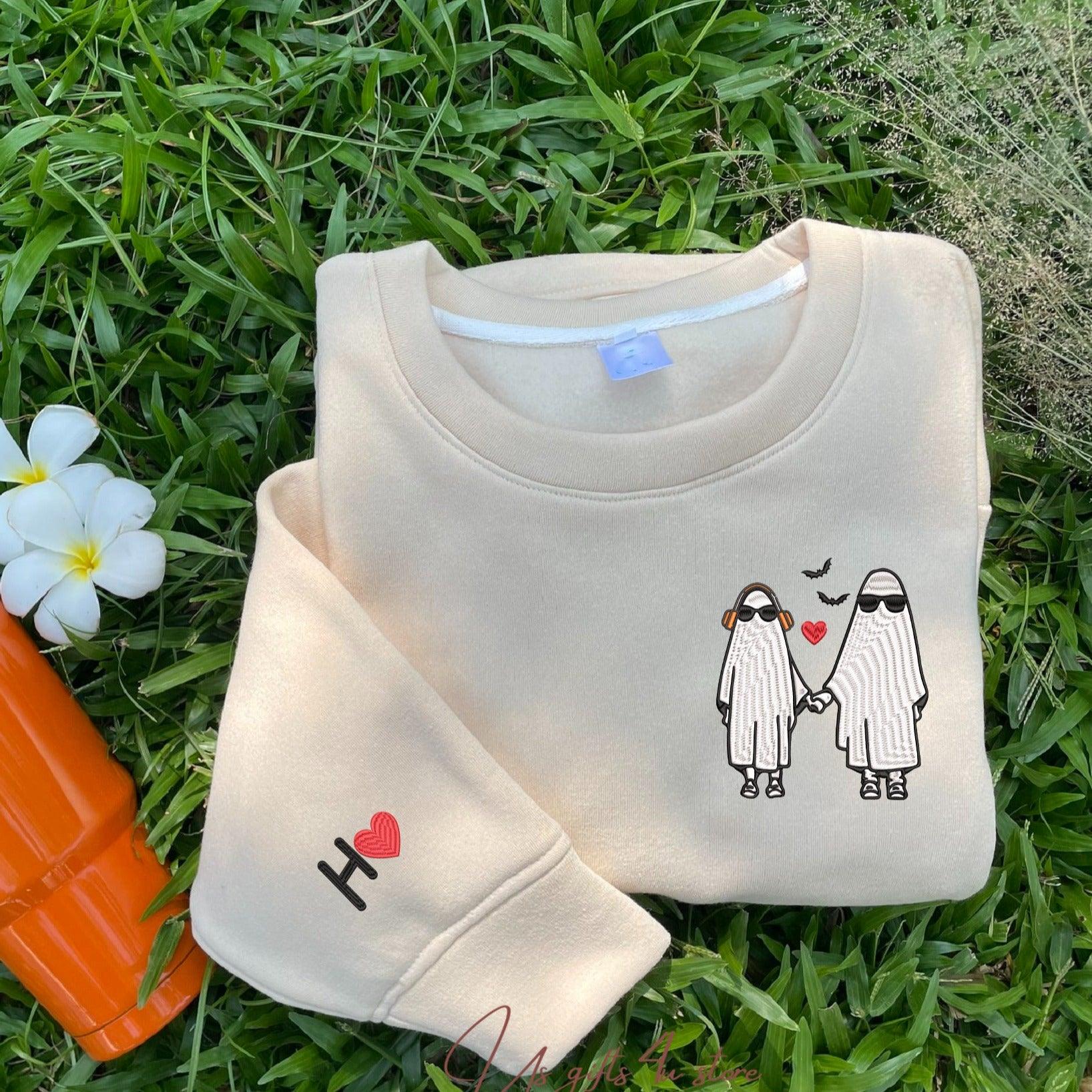 custom-embroidered-halloween-sweatshirts-for-couples-halloween-couples-ghost-embroidered-sweatshirt-ghost-season-embroidered-sweater