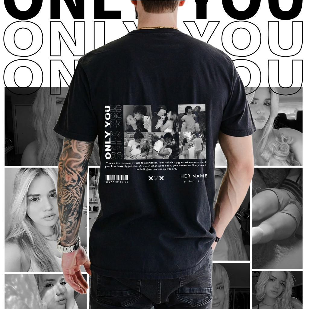 custom-only-you-vintage-photo-t-shirt-couple-anniversary-gift