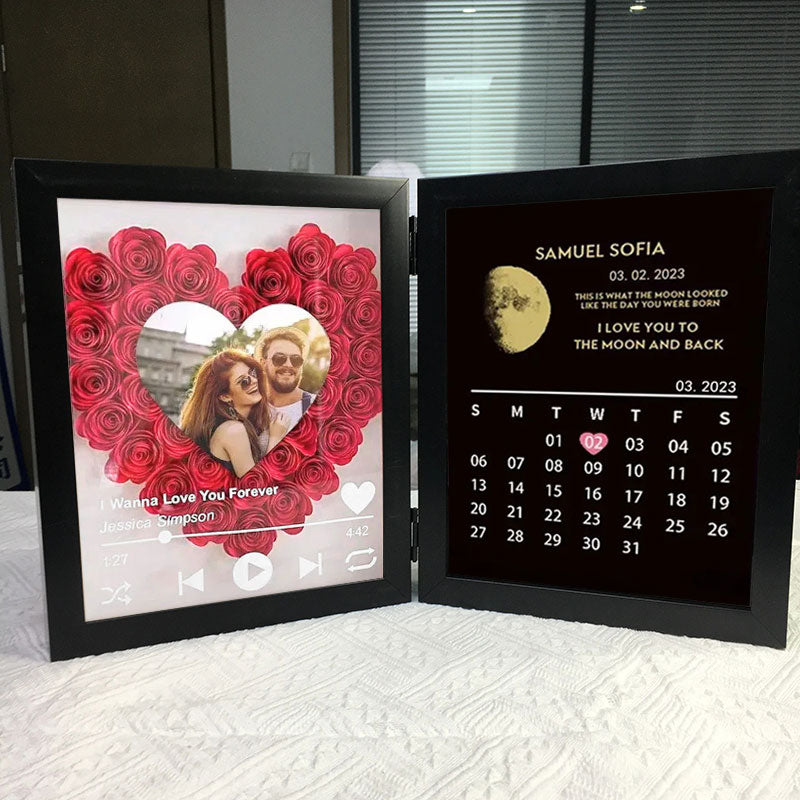 heart-with-song-custom-flowers-frame-with-real-moon-phase-anniversary-calendar