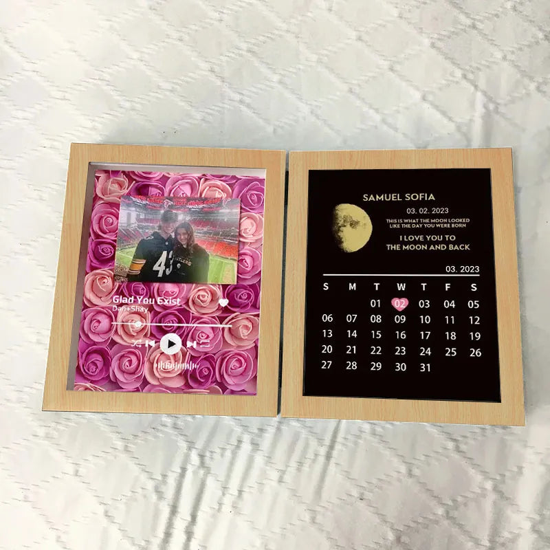 square-with-song-custom-flowers-frame-with-real-moon-phase-anniversary-calendar