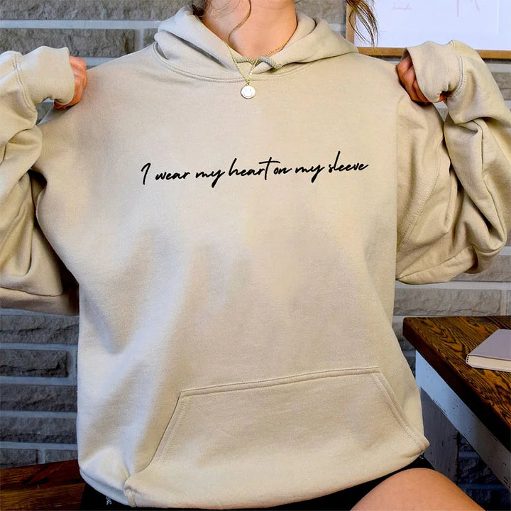 i-wear-my-heart-on-my-sleeve-crewneck-or-hoodie-custom-initals-sweatshirt-on-sleeve