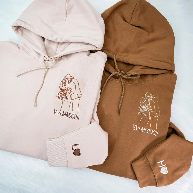 custom-couple-photo-outline-embroidered-roman-numeral-anniversary-t-shirt-sweatshirt-hoodie
