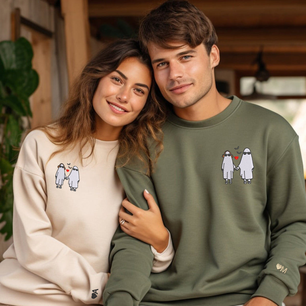 custom-embroidered-halloween-sweatshirts-for-couples-halloween-couples-ghost-embroidered-sweatshirt-ghost-season-embroidered-sweater