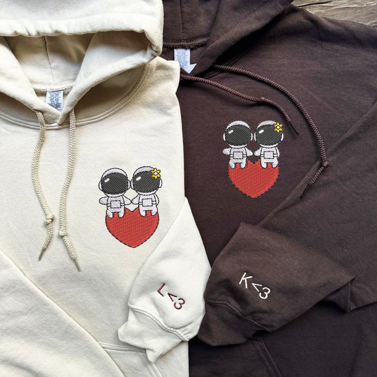 custom-embroidered-hoodies-for-couples-cute-astronaut-couples-embroidered-hoodie