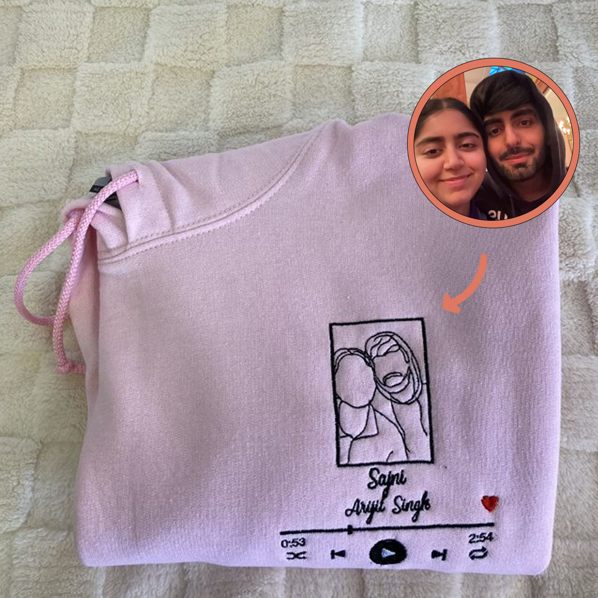 custom-embroidered-portrait-photo-love-song-date-on-sleeve-matching-couples-embroidered-sweatshirt