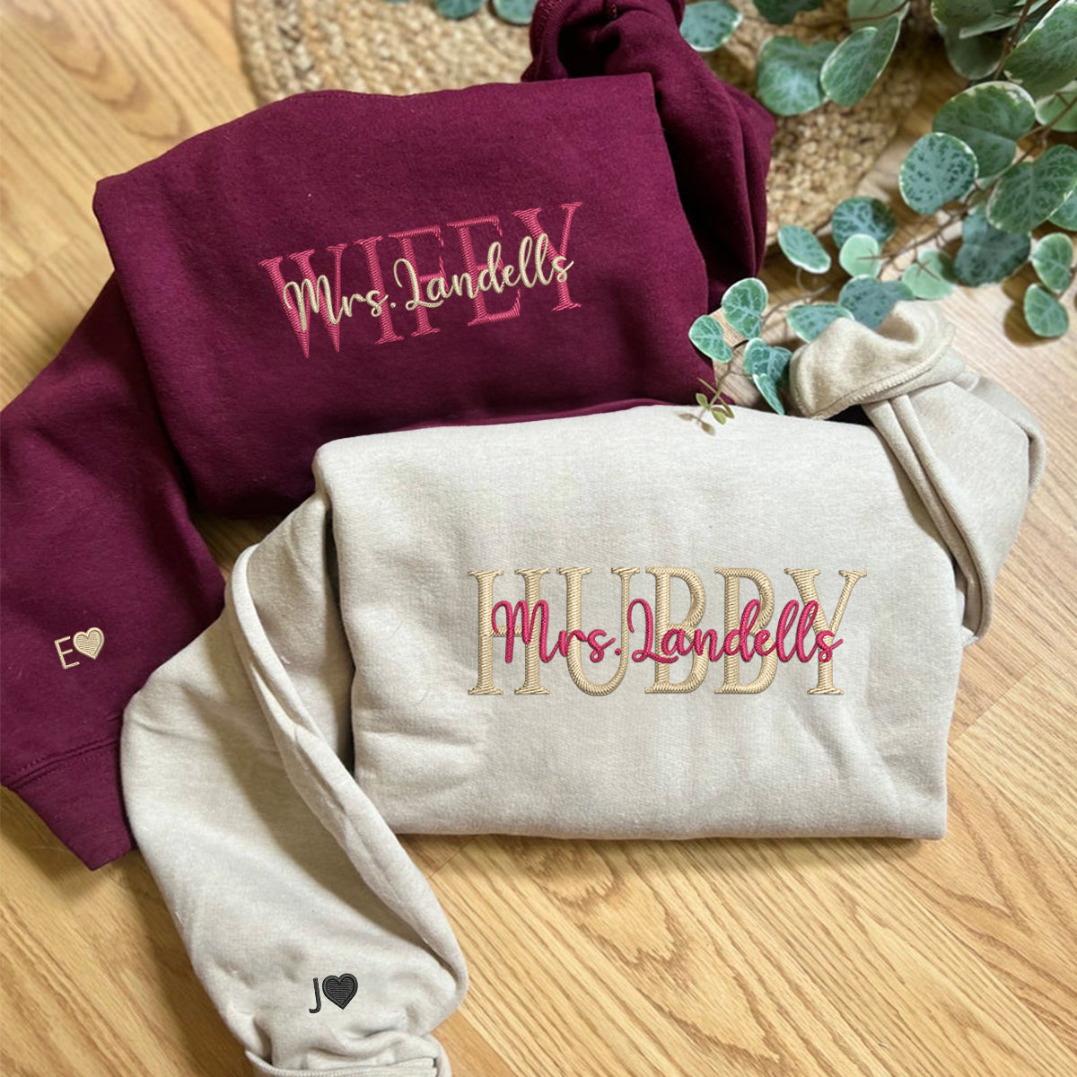 custom-embroidered-wifey-hubby-date-on-sleeve-anniversary-sweatshirt-hoodies