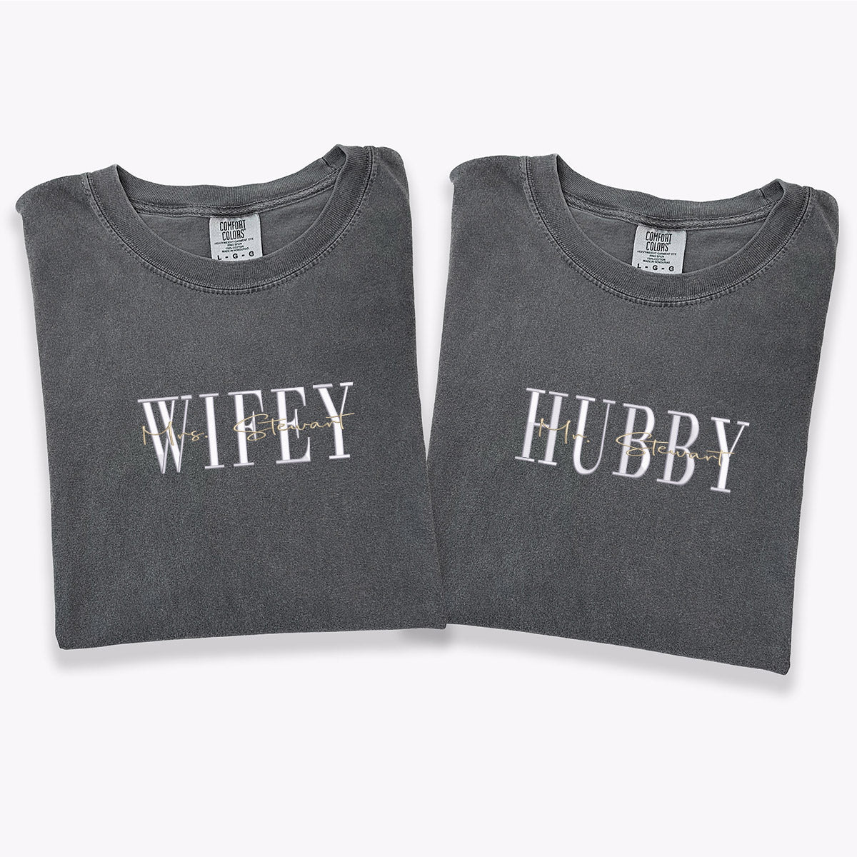 custom-embroidered-wifey-hubby-date-on-sleeve-anniversary-t-shirts-for-couples