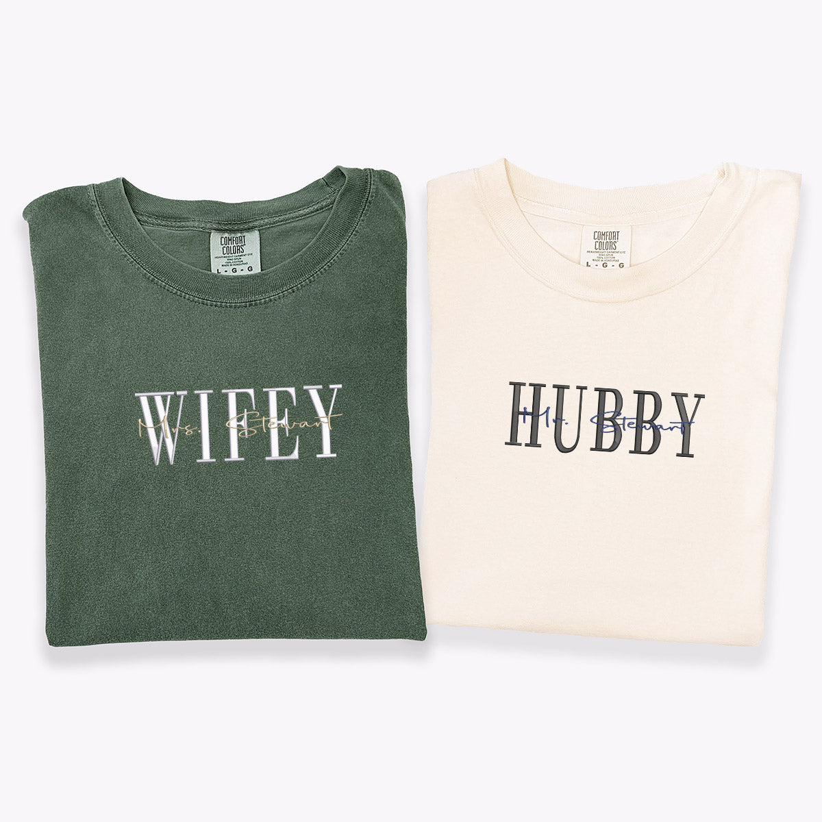 custom-embroidered-wifey-hubby-date-on-sleeve-anniversary-t-shirts-for-couples