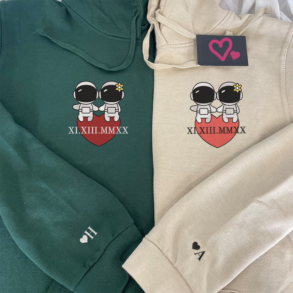 custom-embroidered-roman-numeral-date-hoodies-for-couples-cute-couples-astronaut-couples-embroidered-hoodie