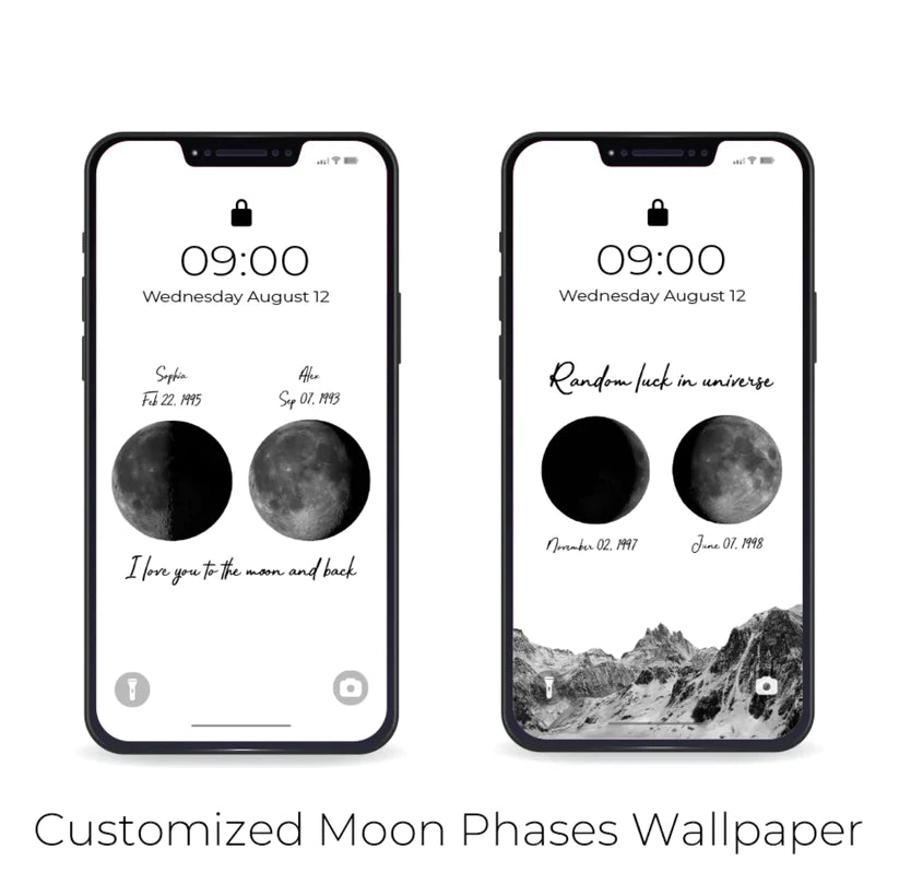 random-luck-in-universe-custom-moon-phases-print-led-light-frame