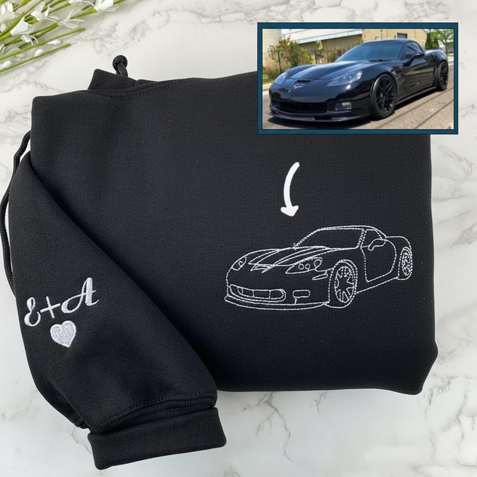 custom-embroidered-car-outline-sweatshirt-from-your-photo-embroidered-car-hoodie-custom-car-sweater-car-lover-hoodie-gift-for-him