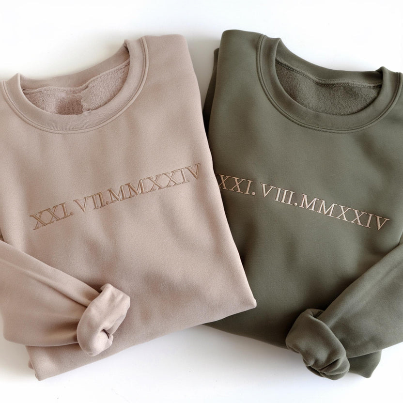 custom-embroidered-roman-numeral-date-sweatshirt-initial-on-sleeve-valentines-couples-gift-1st-anniversary-gift