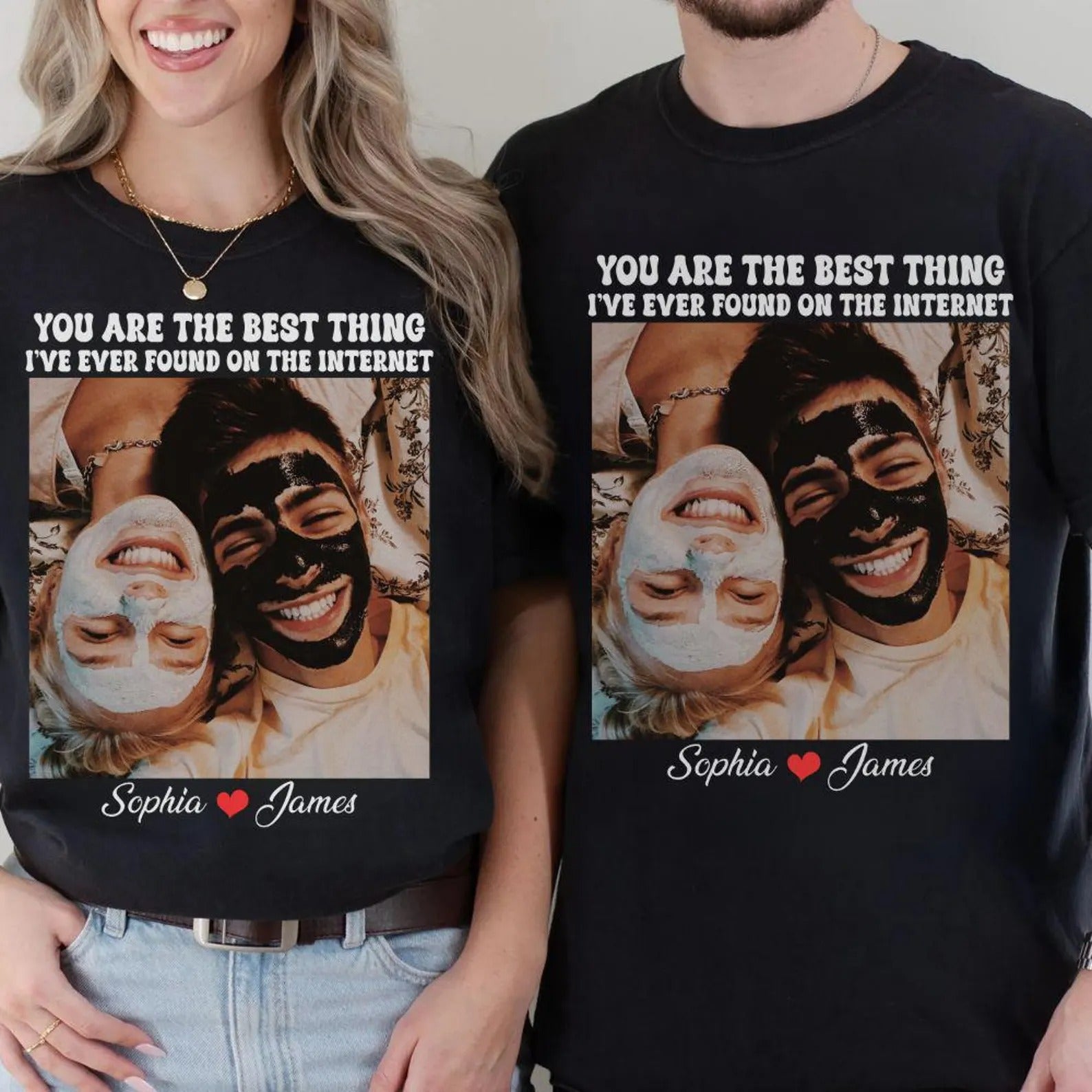 custom-couple-photo-and-name-anniversary-shirt-you-are-the-best-thing-i-found-on-the-internet-gift-for-him-her-valentines-day-gift