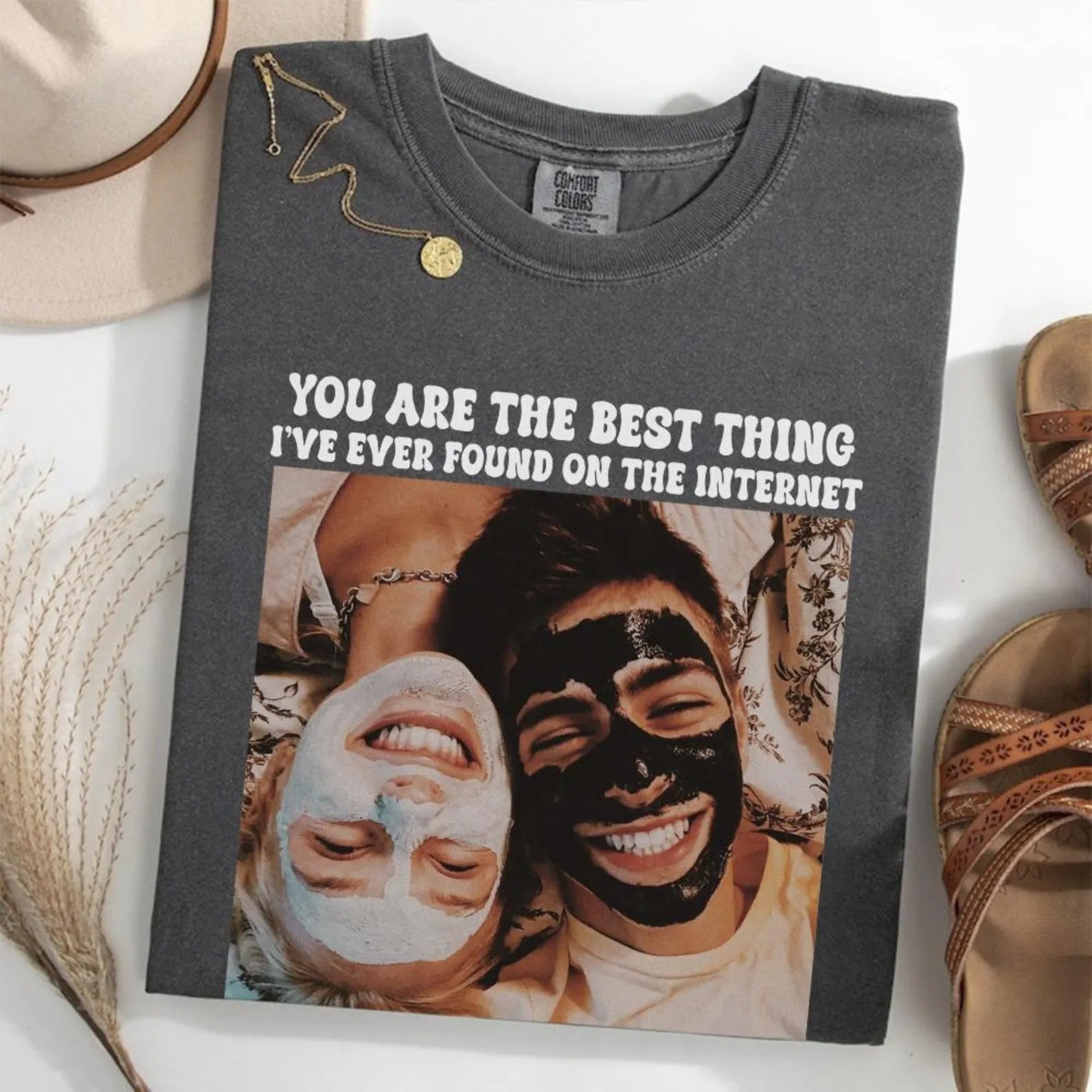 custom-couple-photo-and-name-anniversary-shirt-you-are-the-best-thing-i-found-on-the-internet-gift-for-him-her-valentines-day-gift