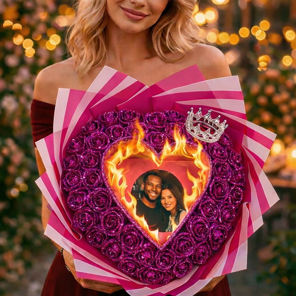 玫瑰花束_紫粉替换-png